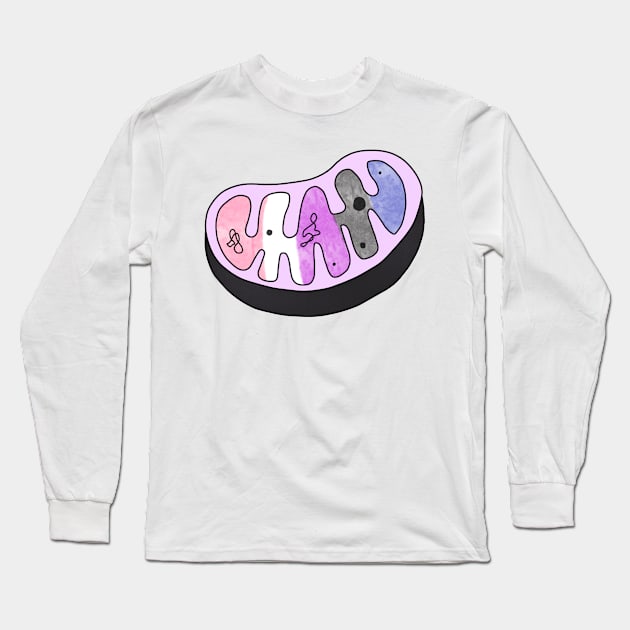 LGBTQ Mitochondria Powerhouse Long Sleeve T-Shirt by labstud